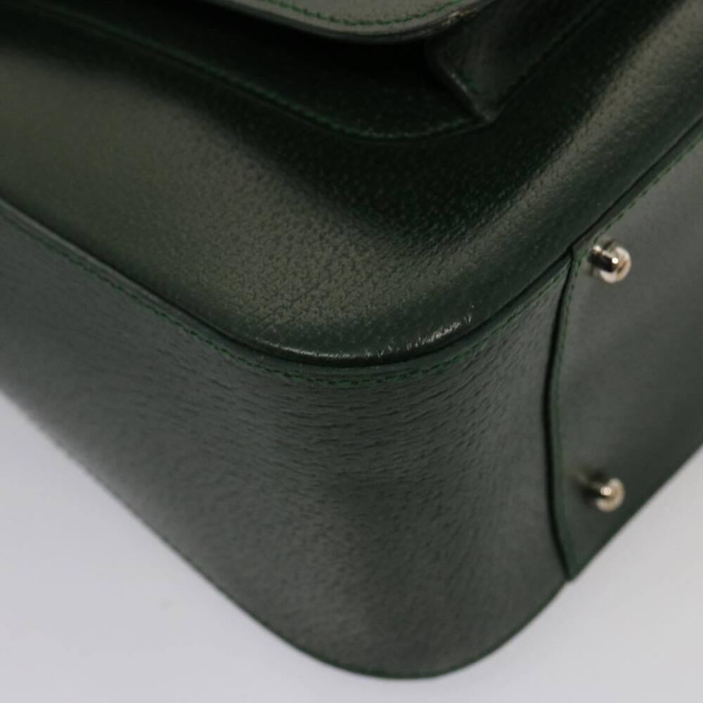 GUCCI Hand Bag Leather Green 000 2058 0307 Auth 75505 - Picture 16 of 16